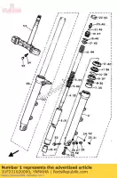 1UF231020000, Yamaha, zespó? przedniego widelca (lewa) yamaha fzx 750, Nowy