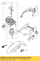 Tutaj możesz zamówić wspornik, licencja od Yamaha , z numerem części 4BW847510000: