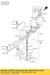 Aquí puede pedir cilindro-assy-master, ksf400-a de Kawasaki , con el número de pieza 43015S009: