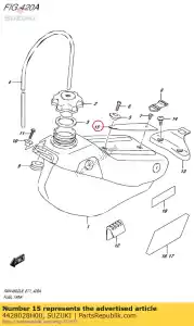 Suzuki 4428028H00 protecteur, carburant - La partie au fond