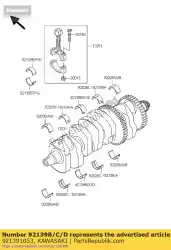 Here you can order the bushing,crank,#3,blue zx1200-a from Kawasaki, with part number 921391053: