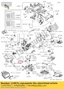 kawasaki 110570917 01 suporte, conexão da bomba de combustível - Lado inferior