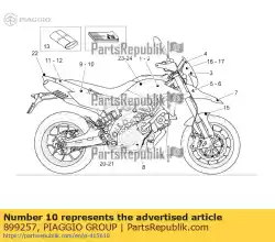 Tutaj możesz zamówić nalepka na owiewk? Tyln? Lew? ? Dorsoduro italia? Od Piaggio Group , z numerem części 899257: