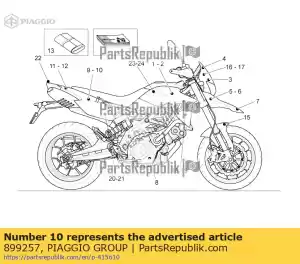 Piaggio Group 899257 nalepka na owiewk? tyln? lew? ?dorsoduro italia? - Dół