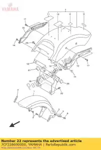 yamaha 7CF228690000 toupeira - Lado inferior