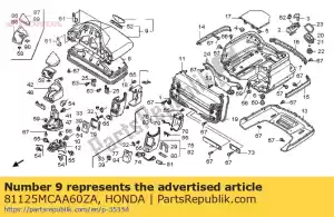 Honda 81125MCAA60ZA definir illust * type1 * - Lado inferior