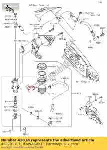 Kawasaki 430781101 reservoir - Onderkant