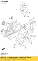 0910306222, Suzuki, perno, depósito suzuki  an c dl dl v-strom gsr gsx gsx r lt a sfv sv vl vlr vzr 400 600 650 750 1000 1300 1500 1800 2000 2001 2002 2003 2004 2005 2006 2007 2008 2009 2010 2011 2012 2014 2015 2016 2017 2018 2019, Nuevo