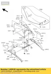 Aquí puede pedir cubierta, lateral, derecha, negro ksv700-a de Kawasaki , con el número de pieza 1409100906Z: