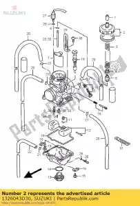 suzuki 1326043D30 conjunto de boné, topo - Lado inferior