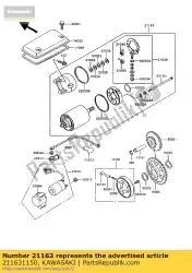 Ici, vous pouvez commander le démarreur électrique z550-g7 auprès de Kawasaki , avec le numéro de pièce 211631150: