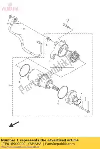 yamaha 1TP818900000 motor assy - Bottom side