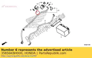 Honda 35856KBH000 caoutchouc, choc - La partie au fond