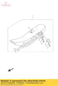 yamaha 5PA247280000 staffa, sedile - Il fondo