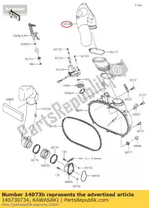 Kawasaki 140730734 kana?, wydech - Dół