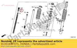 Aquí puede pedir junta tórica, 22x2. 8 (chuannan de Honda , con el número de pieza 91351KRFH71: