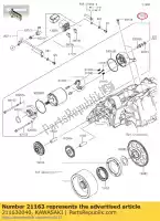 211630040, Kawasaki, Start-elektrische kle650a7f kawasaki  er-6f er-6n kle klz vulcan 650 1000 2007 2008 2009 2010 2011 2012 2013 2014 2015 2016 2017 2018 2019 2020 2021, Nieuw