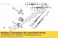 14430GEV761, Honda, Arm comp., in. valve rocker honda nps 50 2005 2006 2007 2008 2009 2010 2011 2012, New