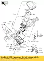 140730030, Kawasaki, kana?, z??cze kawasaki kvf750 4x4 kvf650 brute force 650 4x4i 750 , Nowy