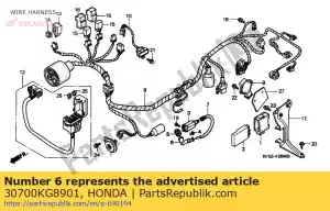 honda 30700KG8901 cap (assy.) noise - Bottom side