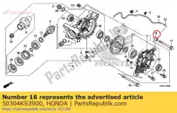 Aquí puede pedir collar, fr. Suspensión del motor de Honda , con el número de pieza 50304KS3900: