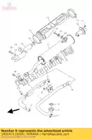 1NSE47110000, Yamaha, marmitta 1 yamaha  yfm 350 2014 2015 2016 2017 2019 2021, Nuovo