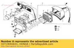 Here you can order the base comp.,tail l from Honda, with part number 33713KR3631: