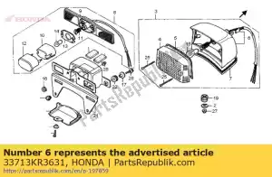 Honda 33713KR3631 base comp.,tail l - Bottom side