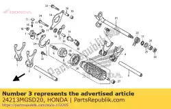 Tutaj możesz zamówić widelec, r. D? Wignia zmiany biegów (licznik) od Honda , z numerem części 24213MGSD20: