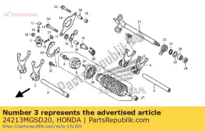 honda 24213MGSD20 widelec, r. d?wignia zmiany biegów (licznik) - Dół