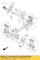 Here you can order the bracket footres from Suzuki, with part number 4352106G0113L: