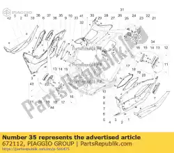 Tutaj możesz zamówić wsparcie rh od Piaggio Group , z numerem części 672112:
