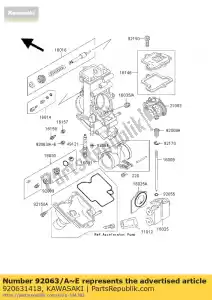 Kawasaki 920631418 jet-main, # 195 - Dół