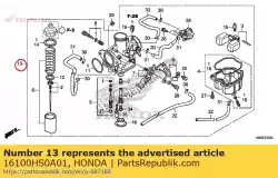 carburateur samenstel.(pdc1n a) van Honda, met onderdeel nummer 16100HS0A01, bestel je hier online: