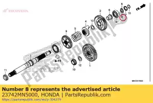 Honda 23742MN5000 washer, spring stopper - Bottom side