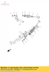 Here you can order the valve, exhaust from Yamaha, with part number 4GL121210100: