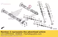 14110MFJD00, Honda, arbre à cames comp., in. honda  cbr 600 2007 2008 2009 2010 2011 2012 2013 2017 2018 2019, Nouveau