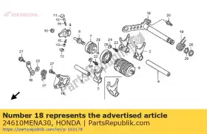 Honda 24610MENA30 comp. fuso, câmbio de marchas - Lado inferior