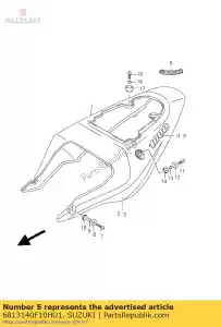 suzuki 6813140F10HU1 emblem,