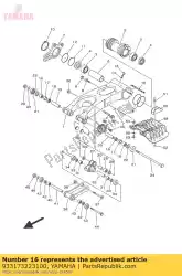 Here you can order the bearing, cylindrical (23x) from Yamaha, with part number 933173223100: