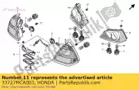 33727MCA003, Honda, base, luce di licenza honda gl goldwing a  gold wing deluxe abs 8a gl1800a gl1800 airbag 1800 , Nuovo