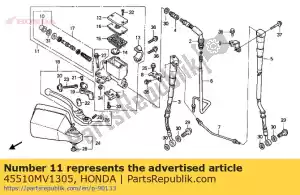 Honda 45510MV1305 cylinder sub assy., fr. b - Onderkant