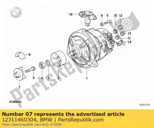 bmw 12311460304 driving dog - Bottom side