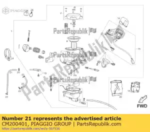 Piaggio Group CM200401 pipe - Bottom side