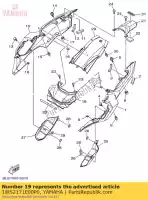 1WS2171E00P0, Yamaha, Pokrywa boczna 5 yamaha  mt 700 2014 2015 2016 2017, Nowy