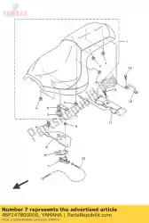 Aqui você pode pedir o conjunto de bloqueio de assento em Yamaha , com o número da peça 4BP247800000:
