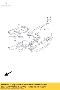 suzuki 6813104F00EM1 emblemat, oprawa co - Dół