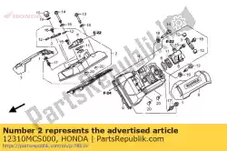 Ici, vous pouvez commander le cover assy., r. Culasse auprès de Honda , avec le numéro de pièce 12310MCS000: