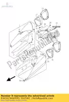 9341023H00YPD, Suzuki, couvercle, silencieux, l suzuki gsx bking bk bka hayabusa ruf r bkau2 ru2 bkuf bku2 gsx1300bka b king 1300 , Nouveau