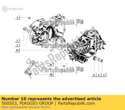 Aprilia 500503, Gabbia pin 3 cat., OEM: Aprilia 500503